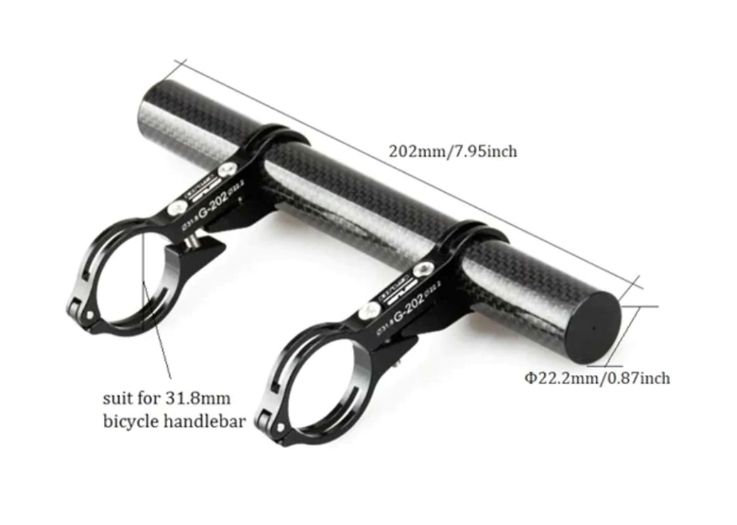 GUB 202 CARBON FIBER HANDLE BAR EXTENDER MOUNT